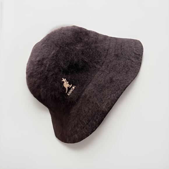 Kangol Furgora Casual Bucket Hat Black Large Real Fur New With Tags main image 5